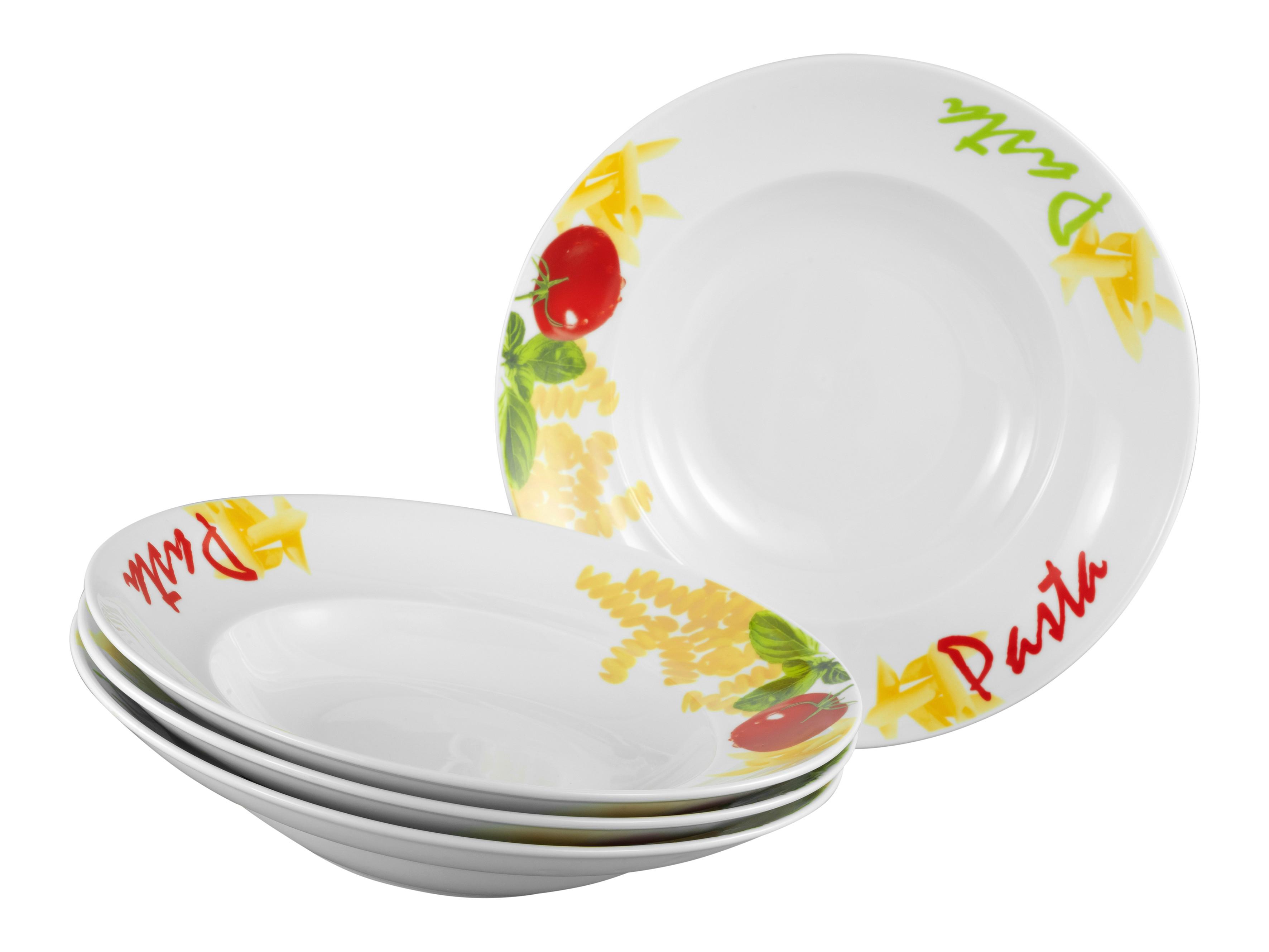 Set Krožnikov Za Testenine Milano, 4-Delni - večbarvno, Basics, keramika (27cm) - Creatable