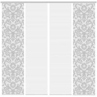 ZASŁONA PANELOWA 4ER SET ORNAMIA - szary, Basics, tkanina (60/260cm)