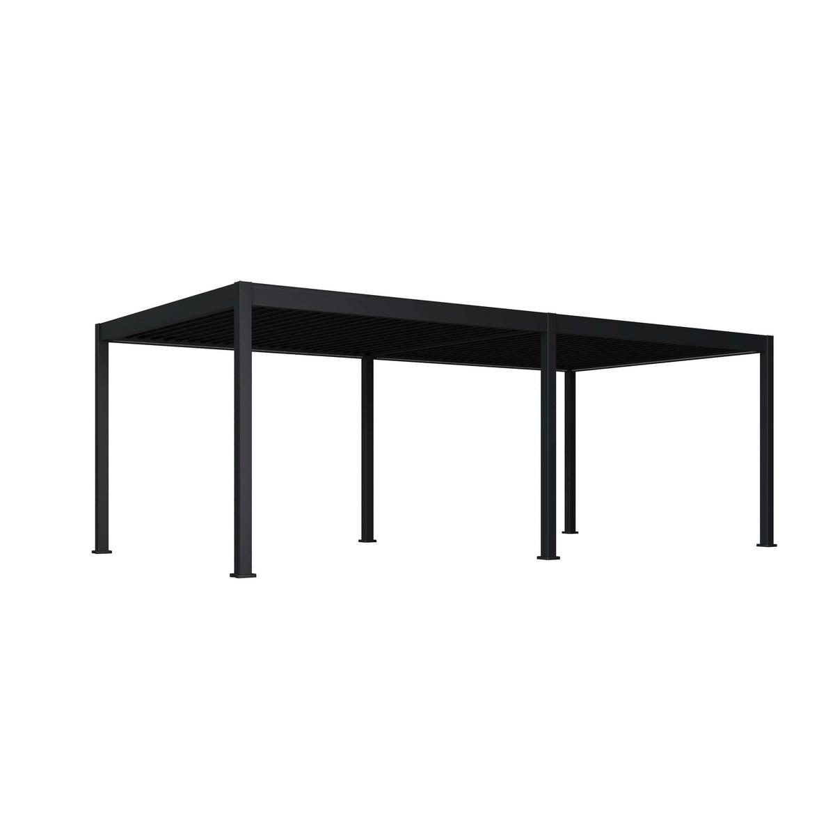 PERGOLA DELUXE 3,6X5,3M ANTHRAZIT - Anthrazit, Basics, Metall (530/255/360cm) - Gardenson