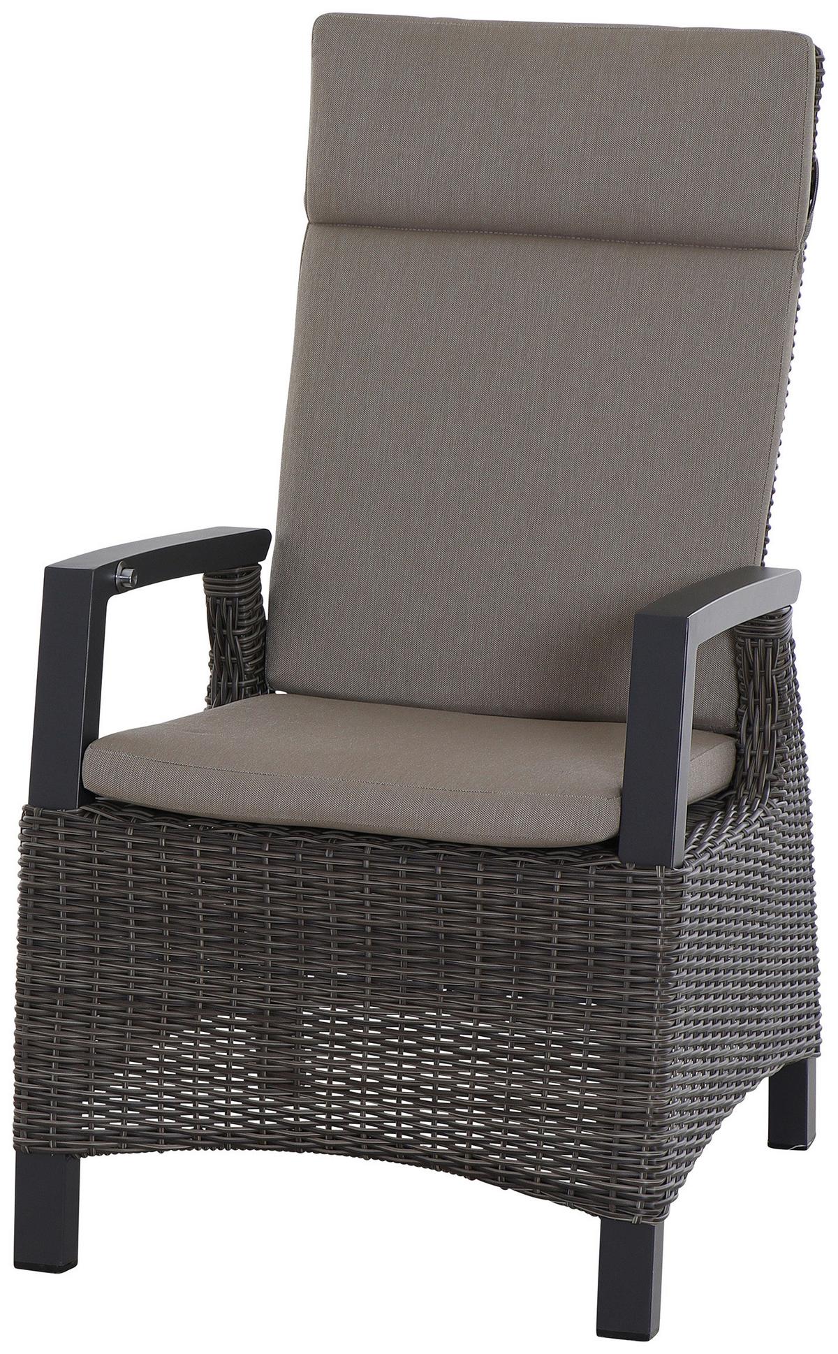 Gartengarnitur Corido 7-tlg. Grau - Grau, Basics, Keramik/Kunststoff (100/109/200cm) - Siena Garden