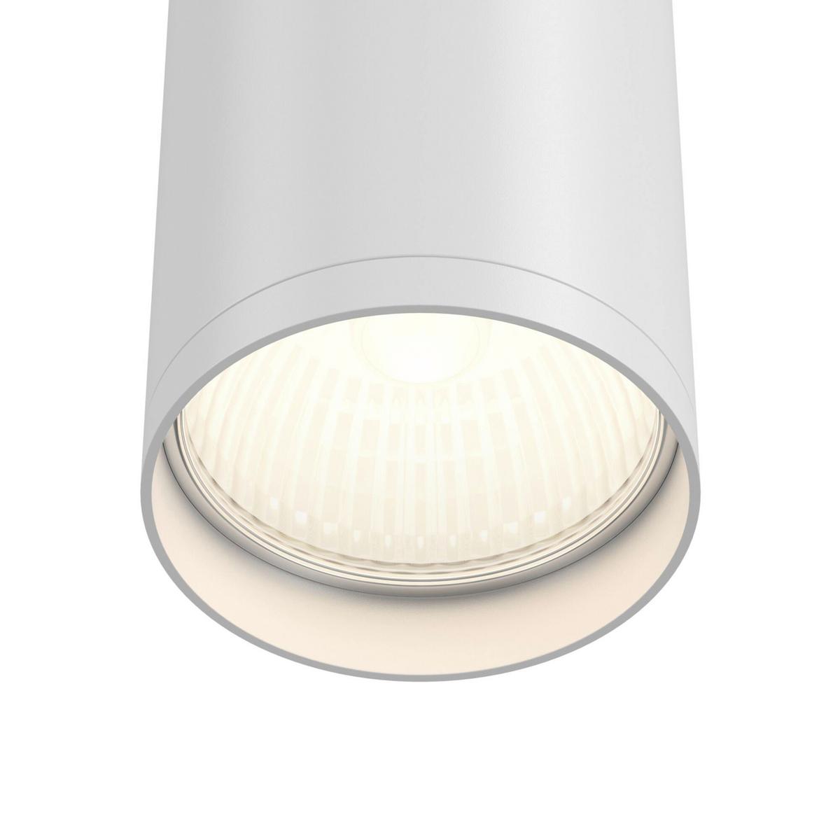 Deckenleuchte Focus S Weiß max. 10 Watt - Weiß, Basics, Metall (5,2/10/5,2cm) - MAYTONI