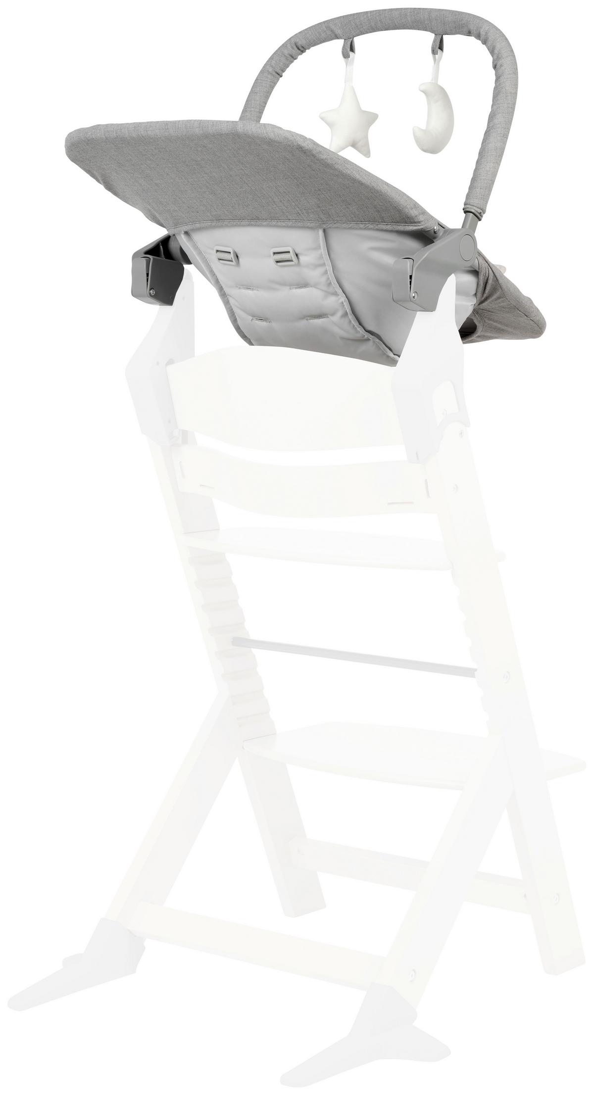 BUJAK LUNCH - szary, Basics, tworzywo sztuczne/metal (66/45/48-58cm) - My Baby Lou