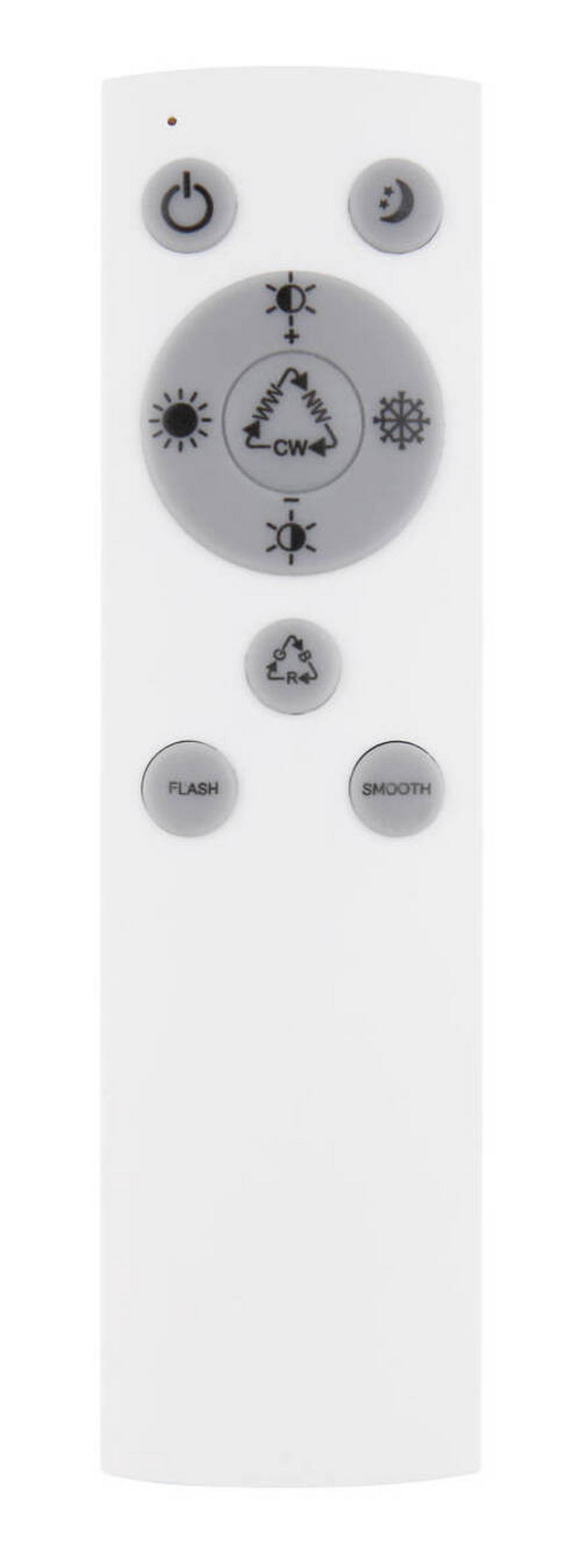 Stropna Led-svetilka Nolo, S Sijalko - bela/opal, Design, kovina/umetna masa (48/48/7cm) - Globo
