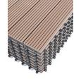 Terrassenfliese Willi in Braun ca. 30x2,2x30cm - Braun, Kunststoff (30/2,2/30cm) - MÖMAX modern living