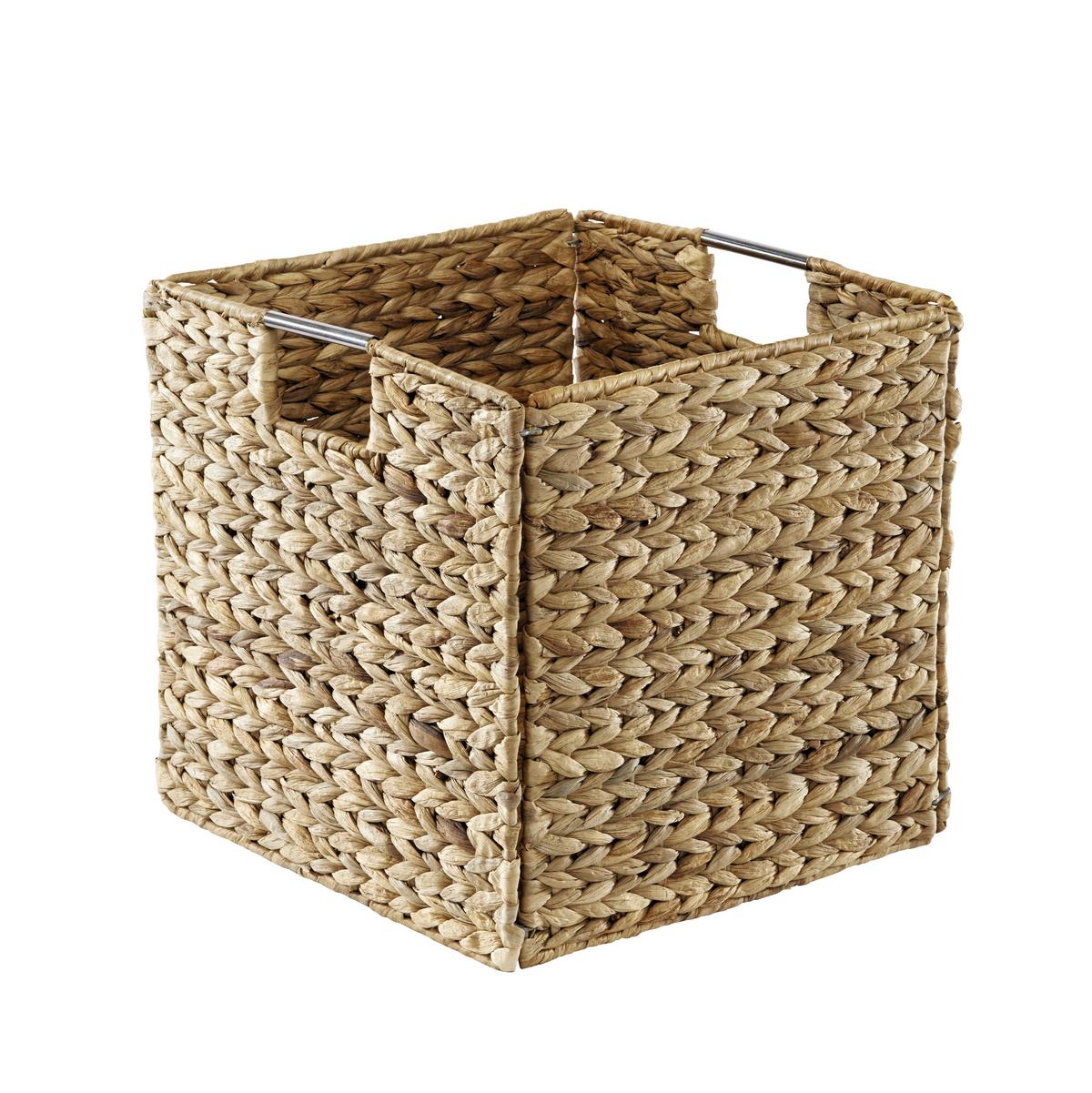 Tárolókosár Anna - natúr, Lifestyle, természetes anyagok/fém (33/32/33cm) - Zandiara