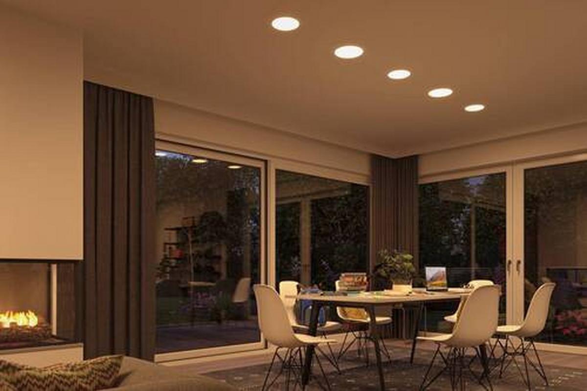 LED-Paneel Veluna VariFit in Weiß max. 15 Watt - Weiß, Basics, Kunststoff (18,5cm) - Paulmann