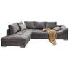 HÖRNSOFFA ALVITO - silver/grå, Design, trä/textil (202/298cm) - P & B