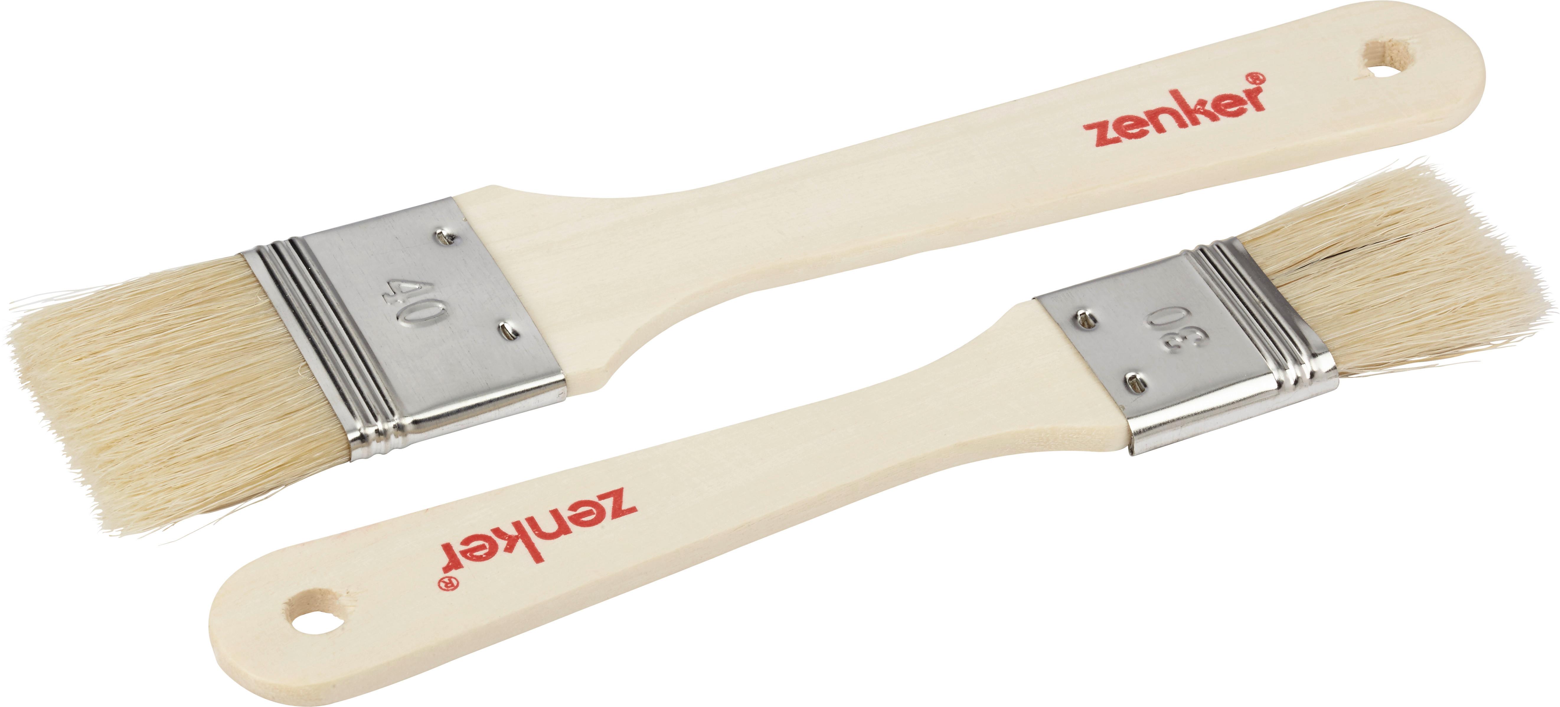 Backpinsel Holz, 2er Set - Hellbraun, Naturmaterialien/Holz (34cm)