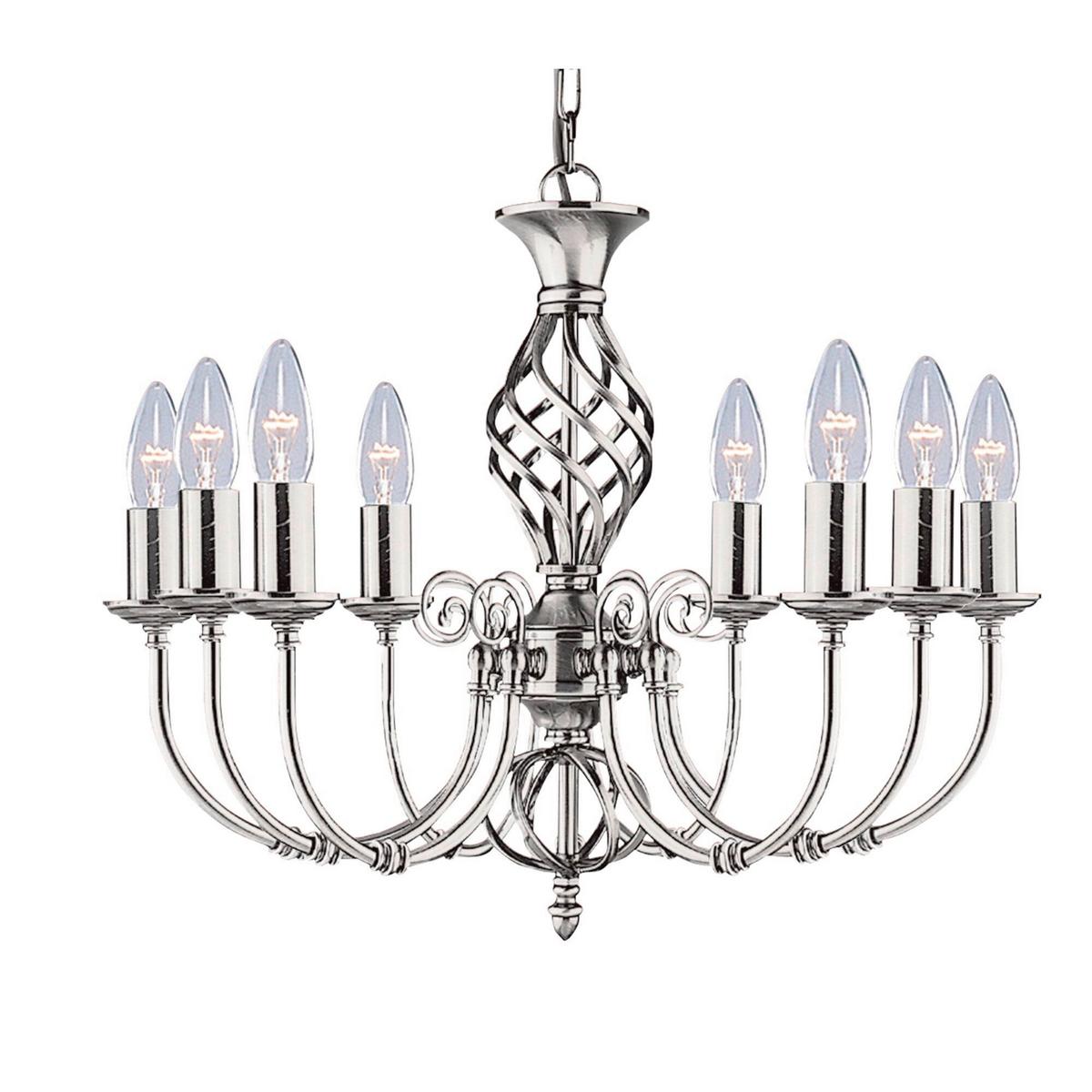 Függőlámpa 4489-8 - ezüstszínű, Design, fém (62/62/44cm)