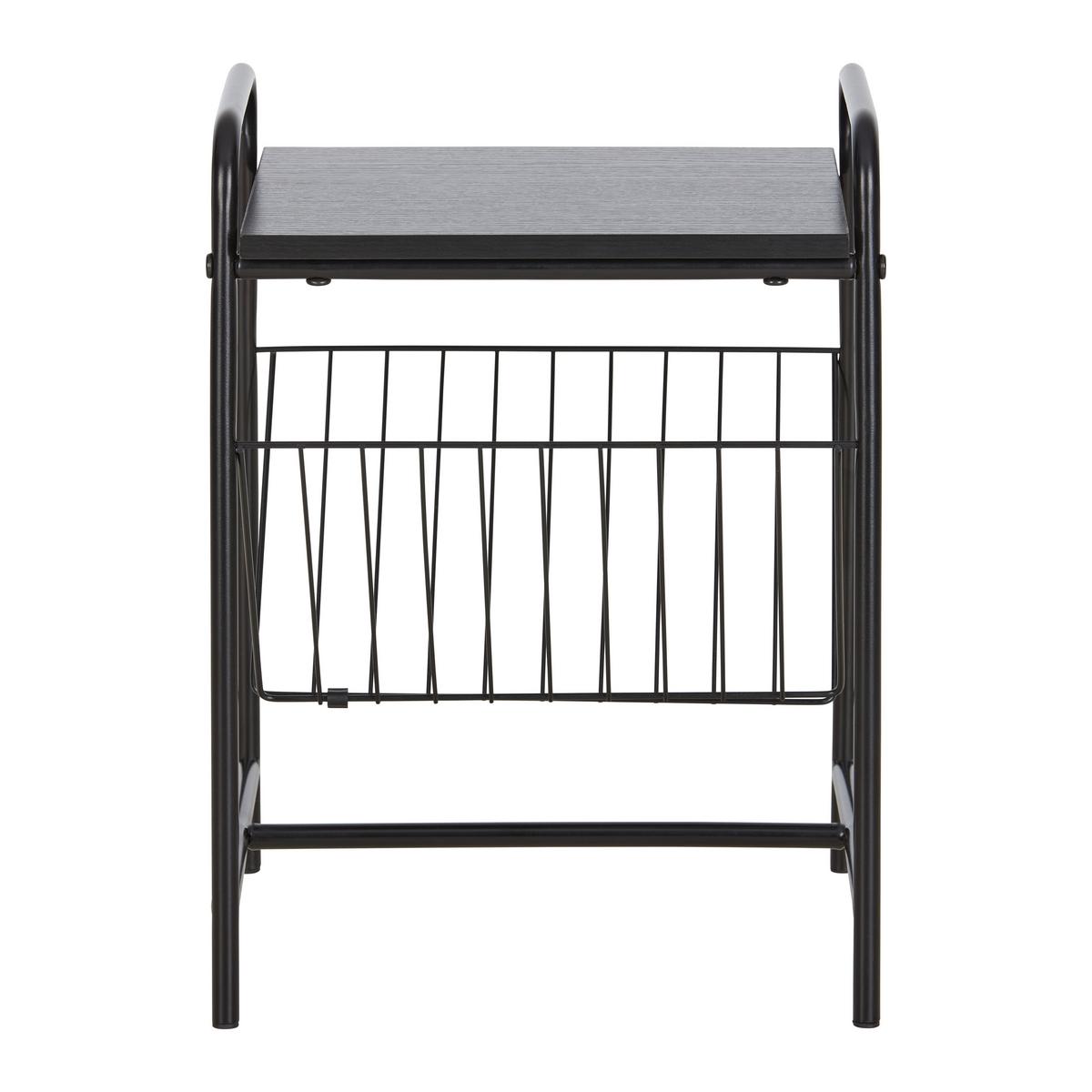 Zeitungsständer Bastian in Schwarz - Schwarz, Modern, Holzwerkstoff/Metall (30/45/33cm) - Mömax