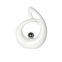 Skulptur Weiß - Weiß, Basics, Keramik (17/22cm)