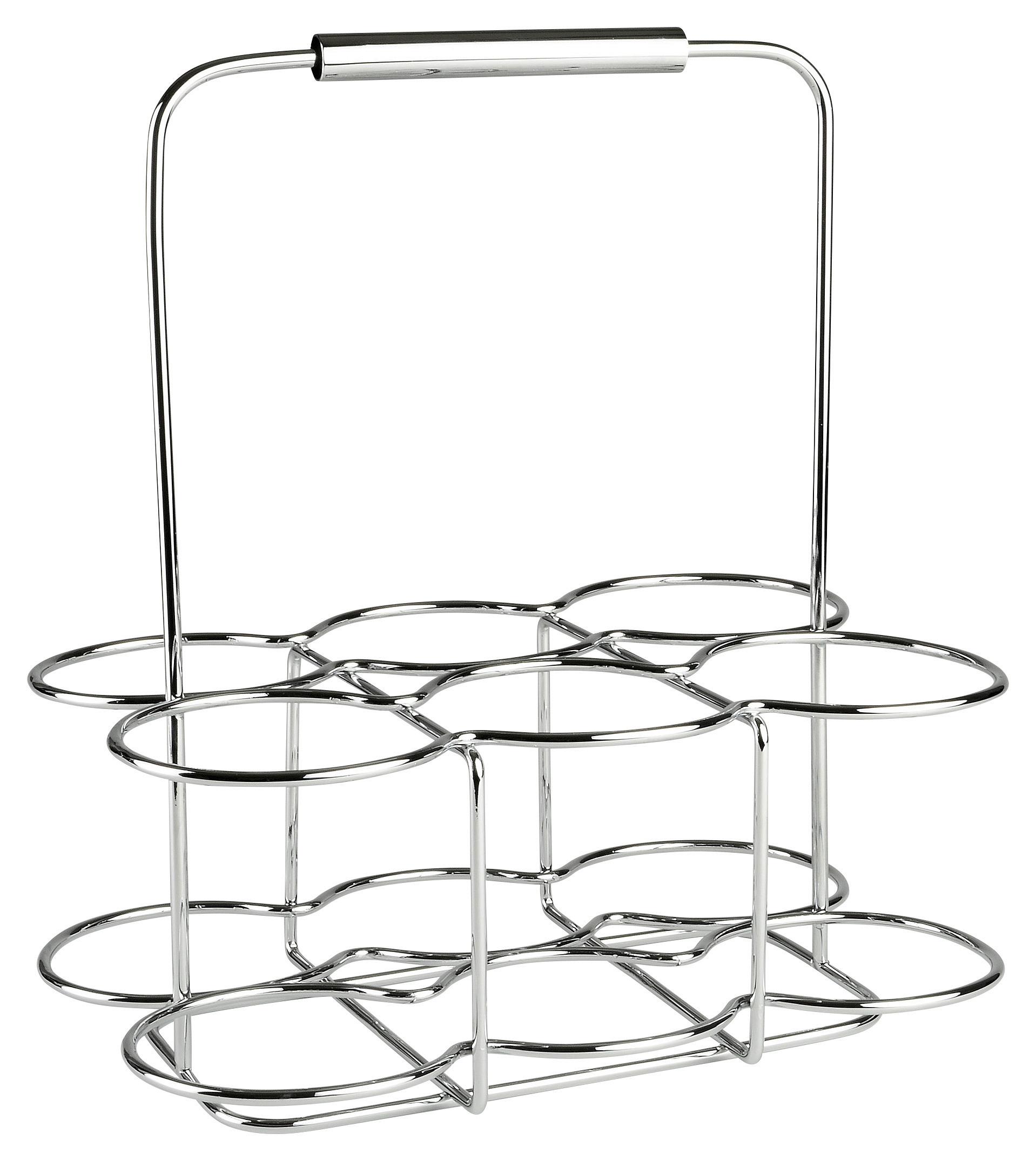 NOSIDŁO DO BUTELEK 549-120 - kolor srebrny, Konventionell, metal (30/22/35cm) - Justinus