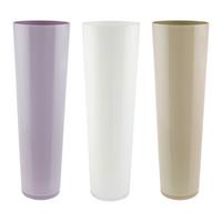 Vază Loretta cca. 50 cm - liliachiu/alb, Konventionell, sticlă (17/50cm) - Mömax