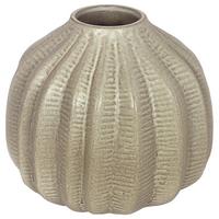 Vase Cactus in Cremefarben Ø ca. 16cm - Creme, Keramik (16/15,5cm) - Modern Living