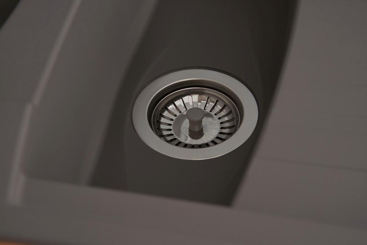 Einbauspüle Boston ca. 100x20x50 cm Grau - Grau, Trend, Glas/Kunststoff (100/20/50cm) - Respekta