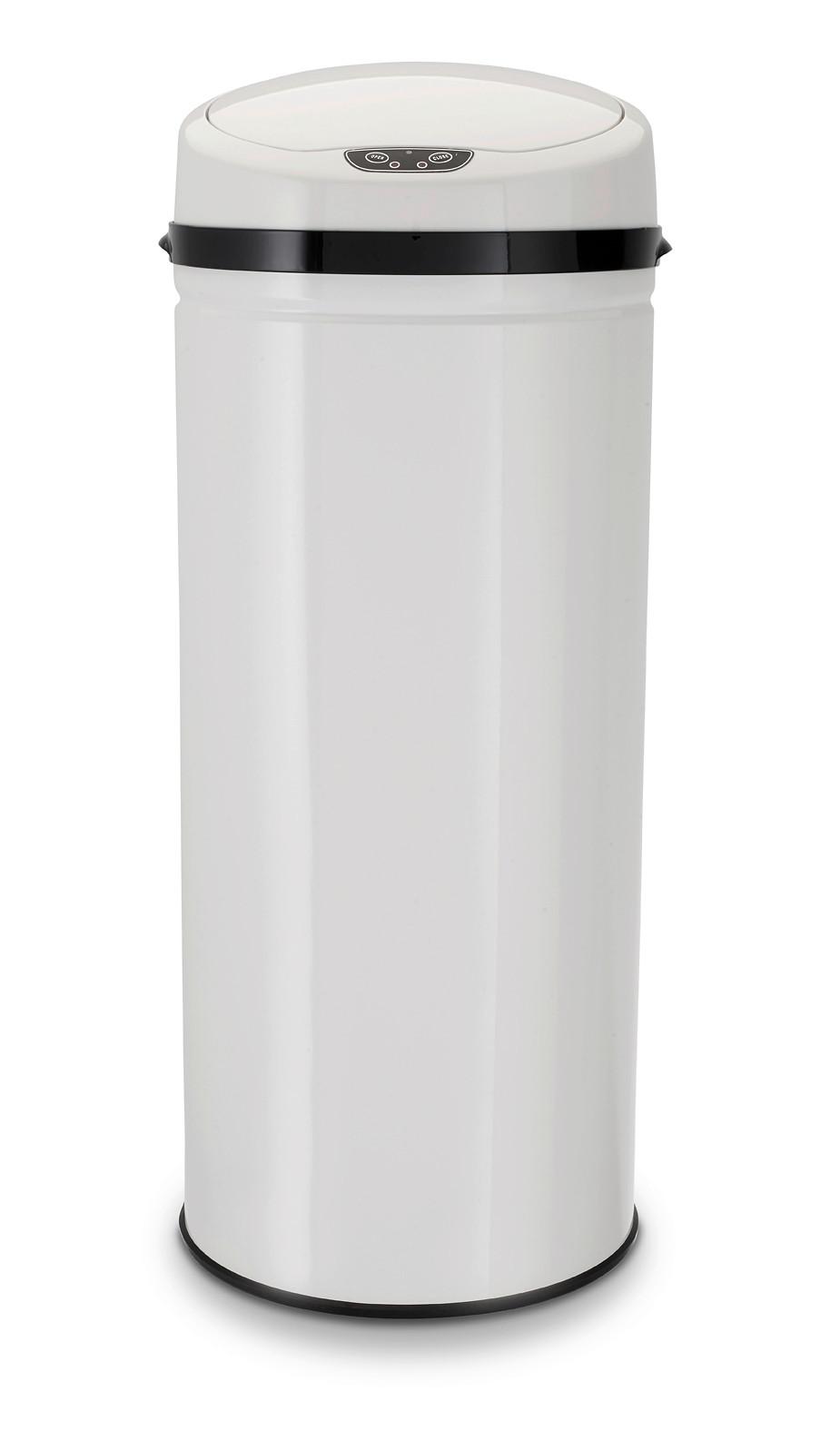 Coș gunoi Sensor cca. 42 l - alb/negru, Trend, plastic/metal (31/31/79,5cm) - Echtwerk