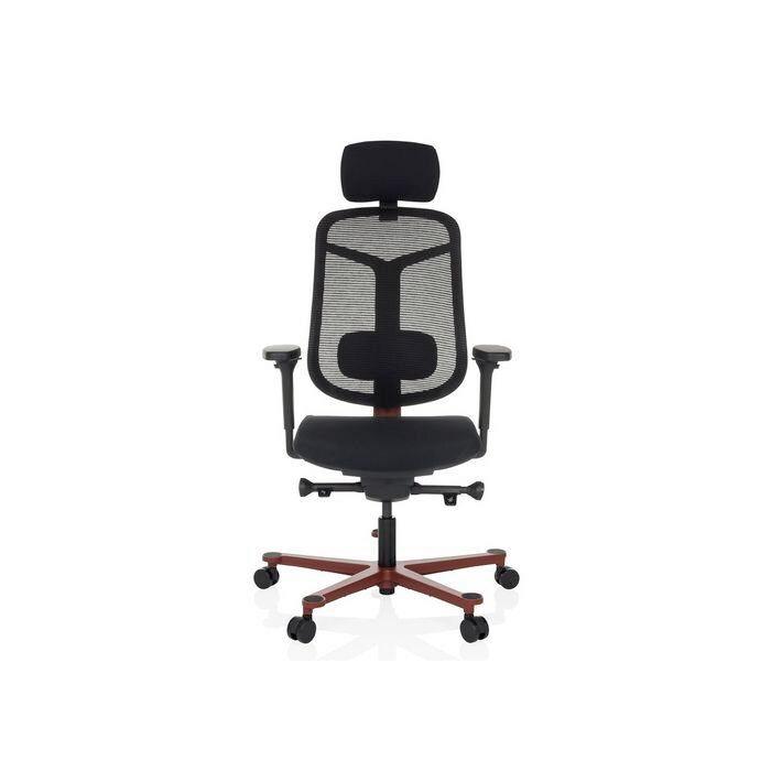 Pisarniški Stol Bicolore High, Črna, Rdeča - rdeča/črna, Moderno, umetna masa/tekstil (66/118 - 136/60cm) - MID.YOU