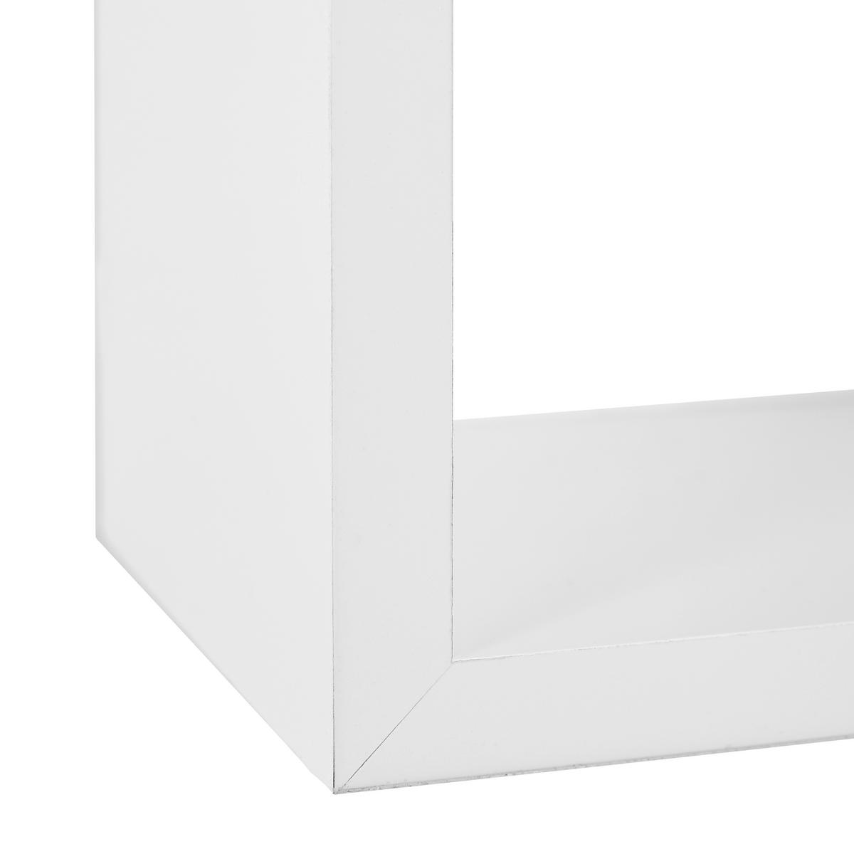 ZESTAW REGAŁÓW ŚCIENNYCH TRIO - biały, Basics, materiał drewnopochodny (20-28/20-28/12cm) - Xora