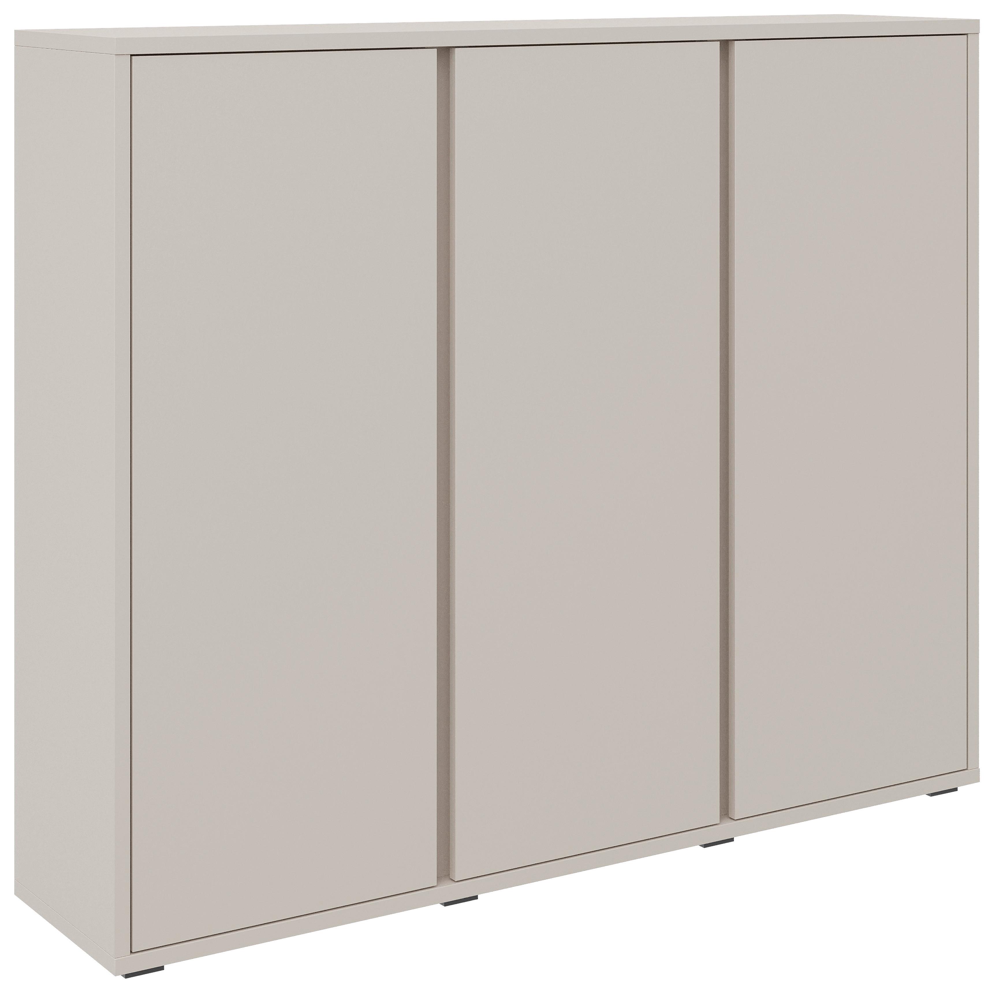 SZAFKA NA BUTY LIV - antracytowy/kaszmir, Konventionell, materiał drewnopochodny/tworzywo sztuczne (145/120/34cm) - Xora