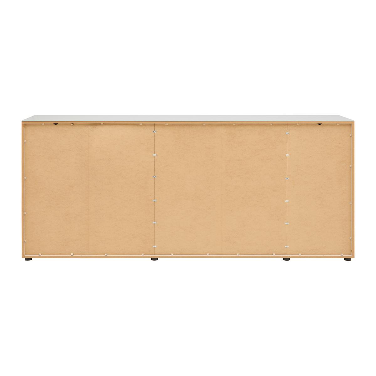 Sideboard Siena Kaschmirfarben - Chromfarben/Kaschmir, MODERN, Glas/Holzwerkstoff (226/99/40cm) - Mömax