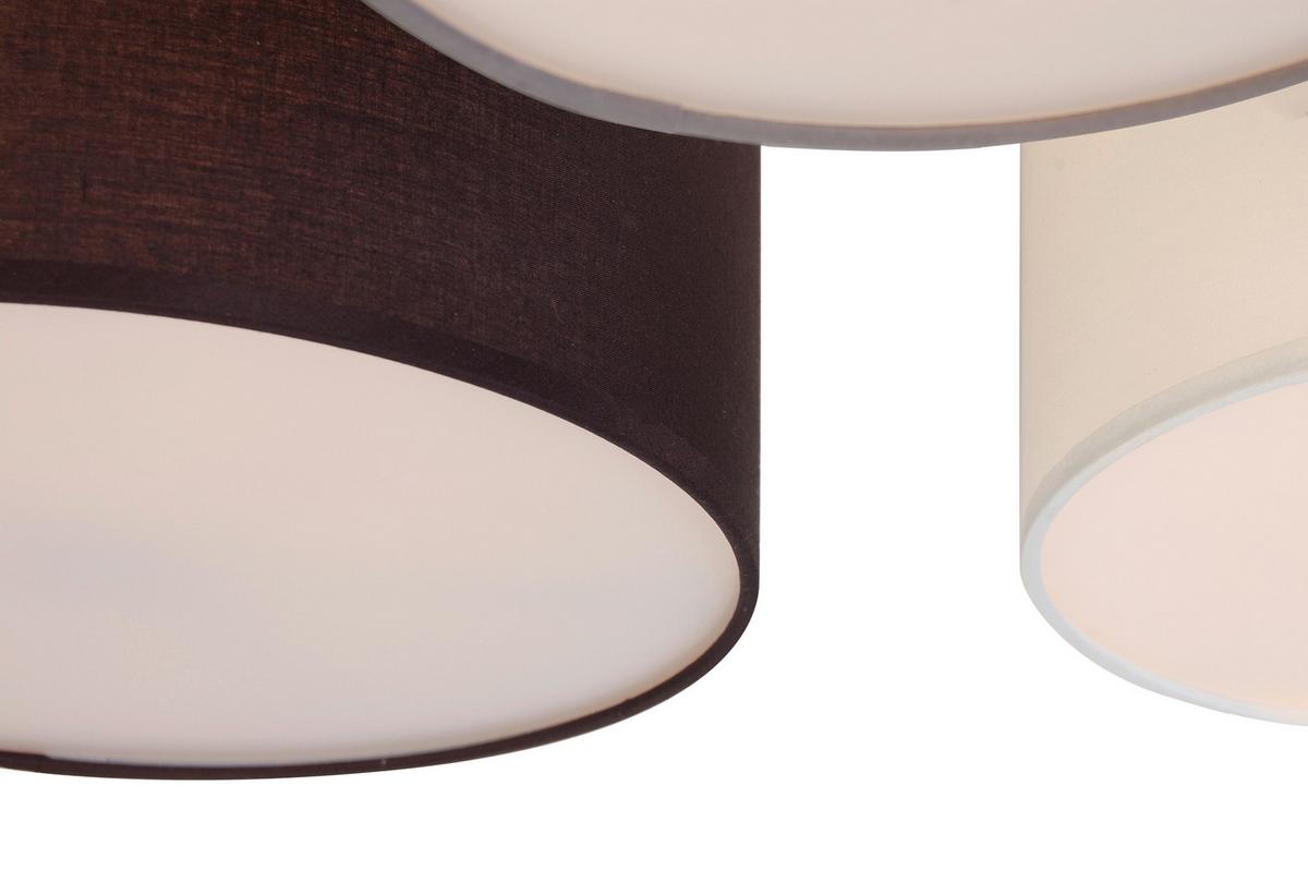 LAMPA SUFITOWA BASE - biały/szary, Trend, tworzywo sztuczne/metal (61/25,5cm) - Novel