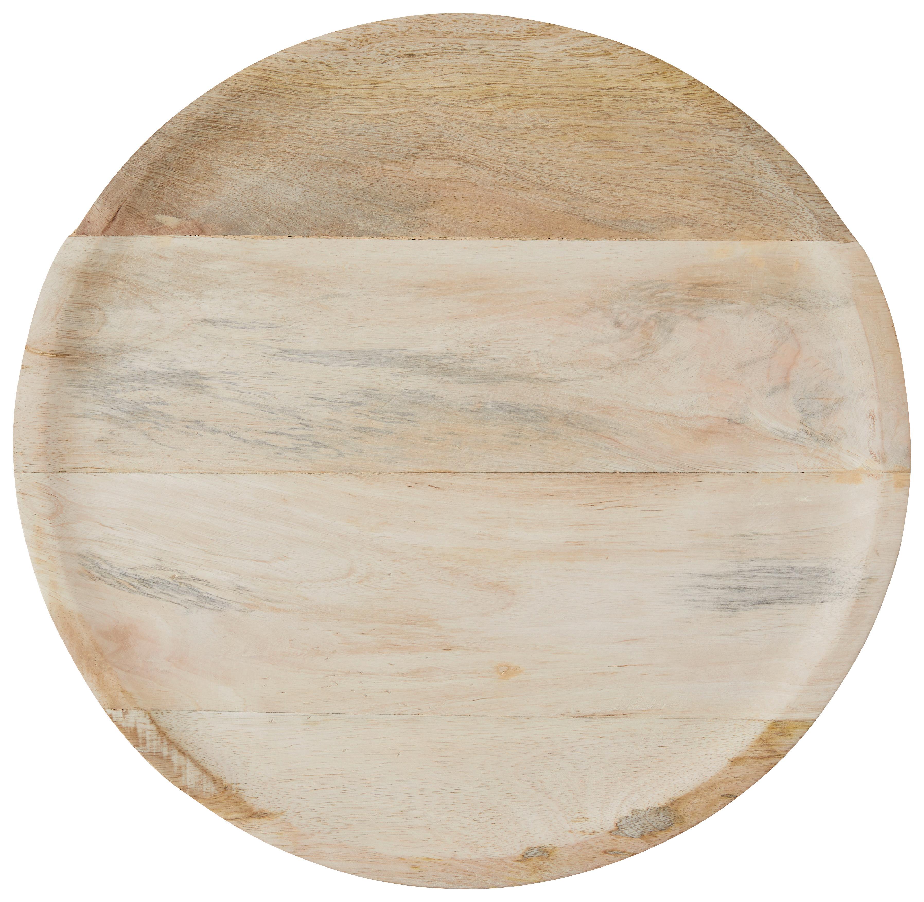 Dekorativni Krožnik Mango - rjava, Moderno, les (38/2cm)