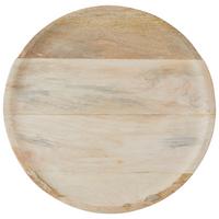 Dekorativni Krožnik Mango - rjava, Moderno, les (38/2cm)