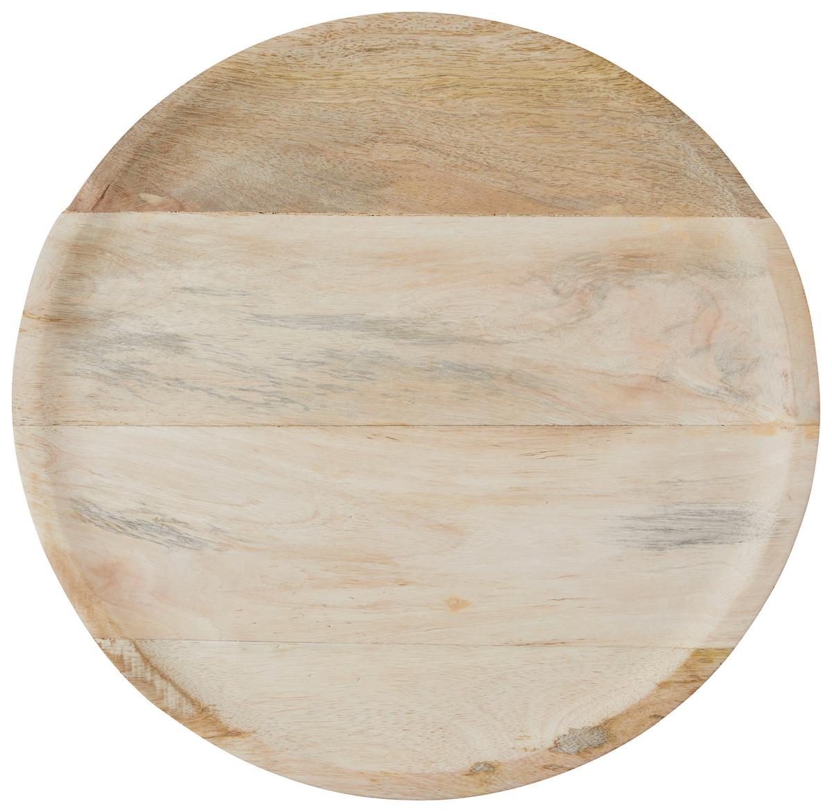 Dekorativni Krožnik Mango - rjava, Moderno, les (38/2cm)