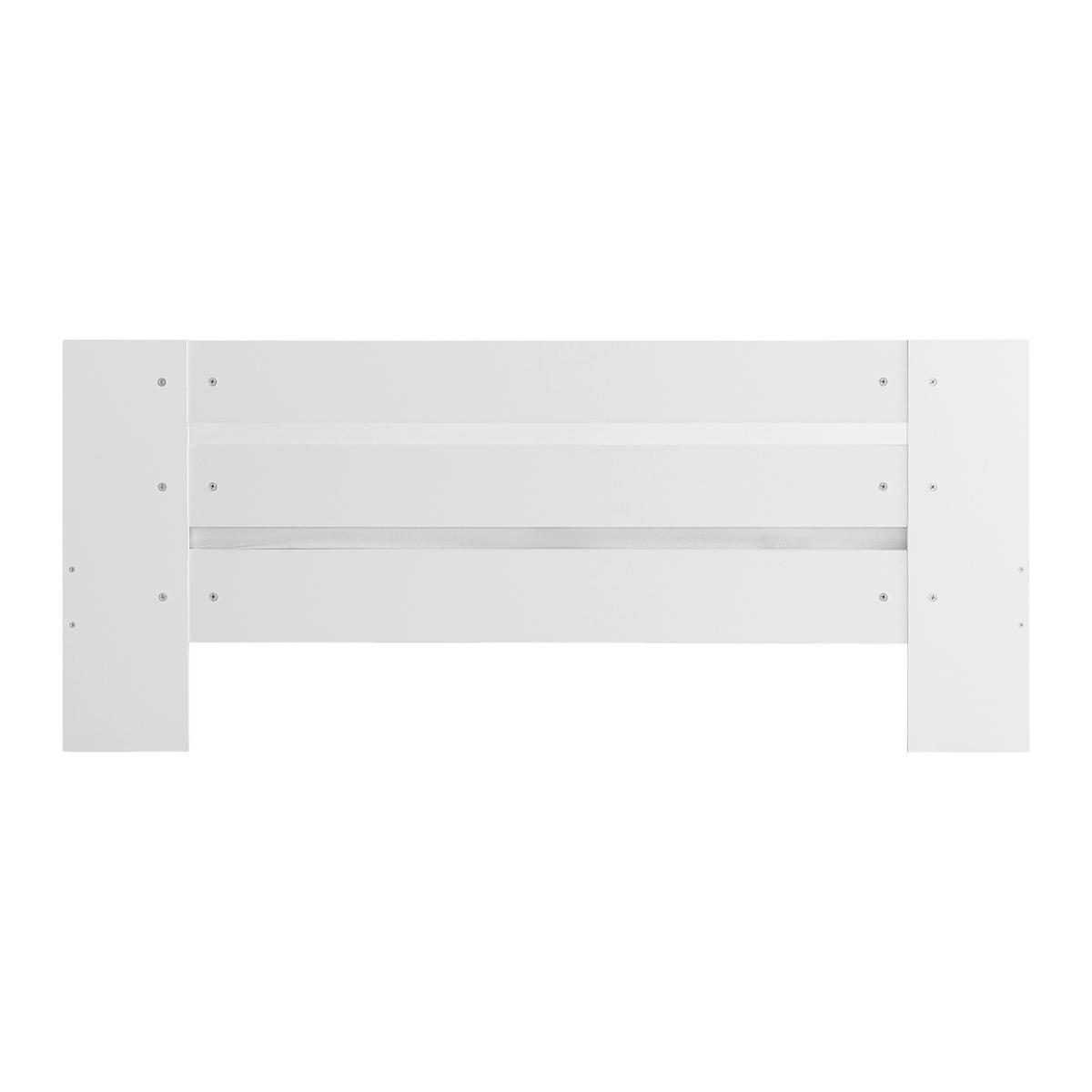 Bett Madrid Weiss ca. 160x200cm - Weiss, Modern, Holz (160/200cm) - Mömax