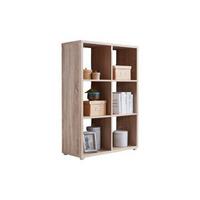 Standregal Nizza Typ 11 Sonoma Eiche - Silberfarben/Sonoma Eiche, MODERN, Holzwerkstoff/Kunststoff (72/108,5/33cm) - MID.YOU