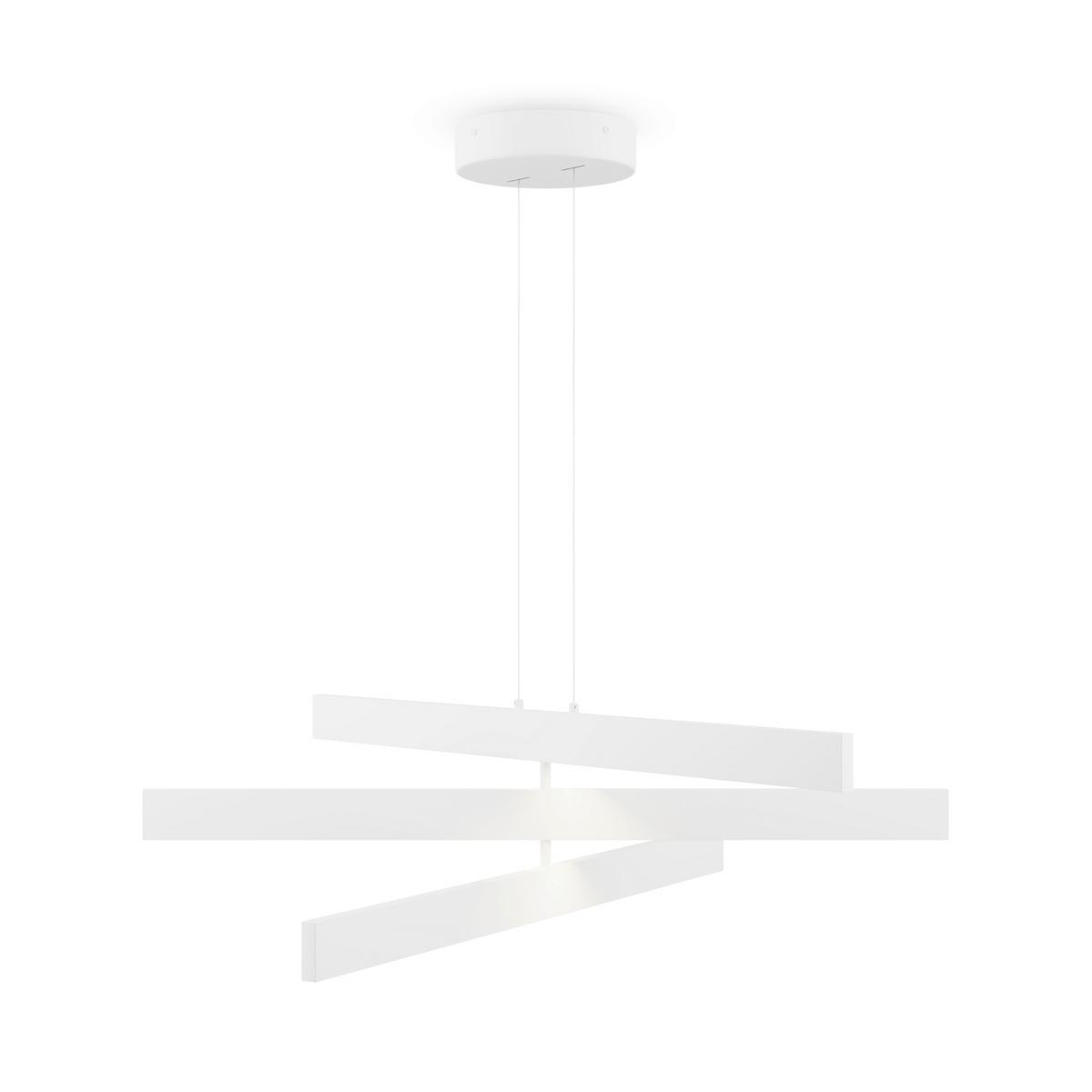 Pendelleuchte Origami Weiß max. 46 Watt - Weiß, Trend, Metall (80/20,5cm) - MAYTONI