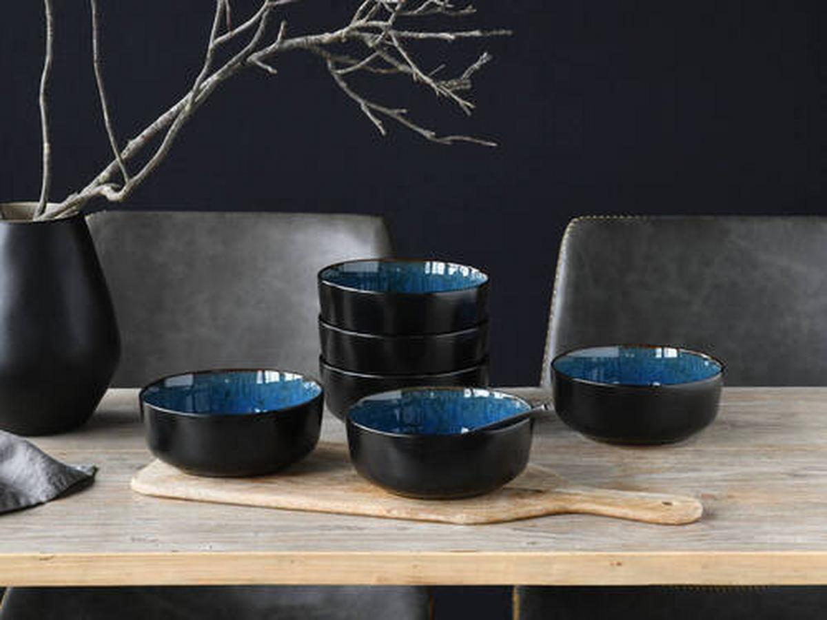 Set Skodelic Za Kosmiče Nordic Fjord Blue, 6-Delni - svetlo modra, Trend, keramika (15cm) - Creatable