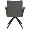 STOL MED ARMSTÖD NOVA - grön/svart, Modern, metall/textil (63/88/63cm) - Mömax