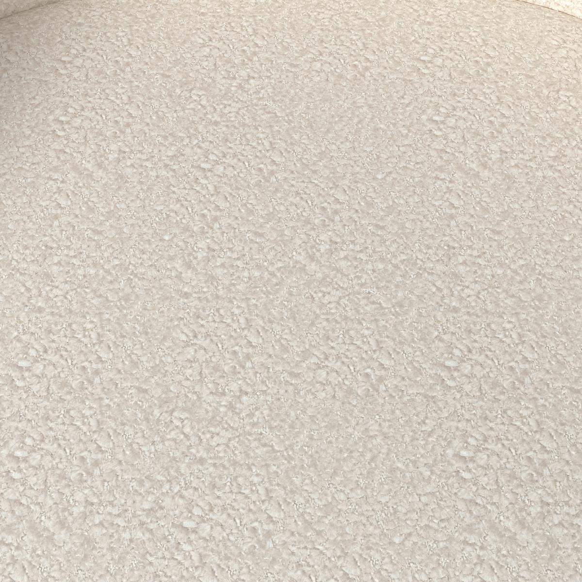 Armlehnstuhl Naya Creme Chenille Drehbar Gepolstert - Buchefarben/Creme, MODERN, Holz/Textil (62/65/81cm) - Bessagi Home