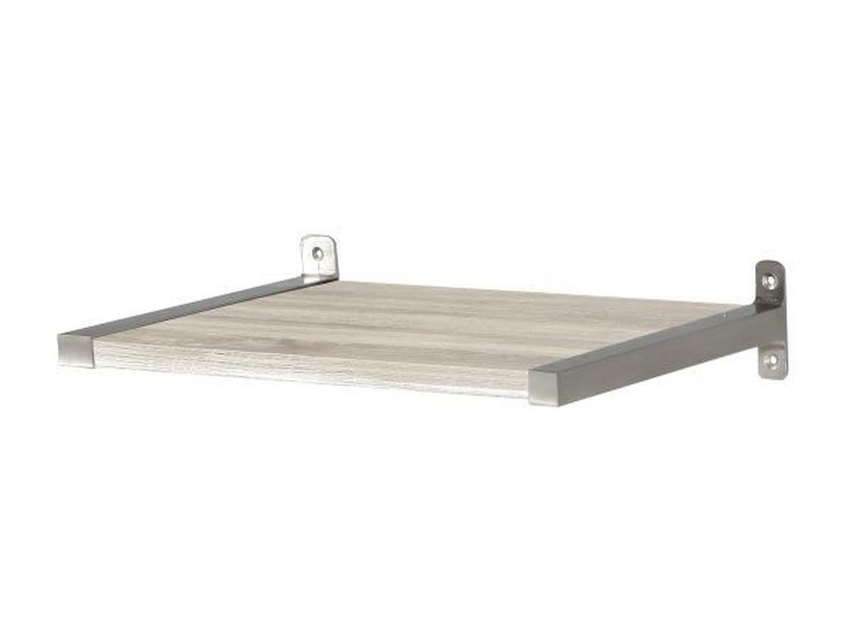 Fali Polctartó 2db Alu Színű Lentini - alumínium színű, Modern, fém (2,2/8/25,5cm) - Mömax