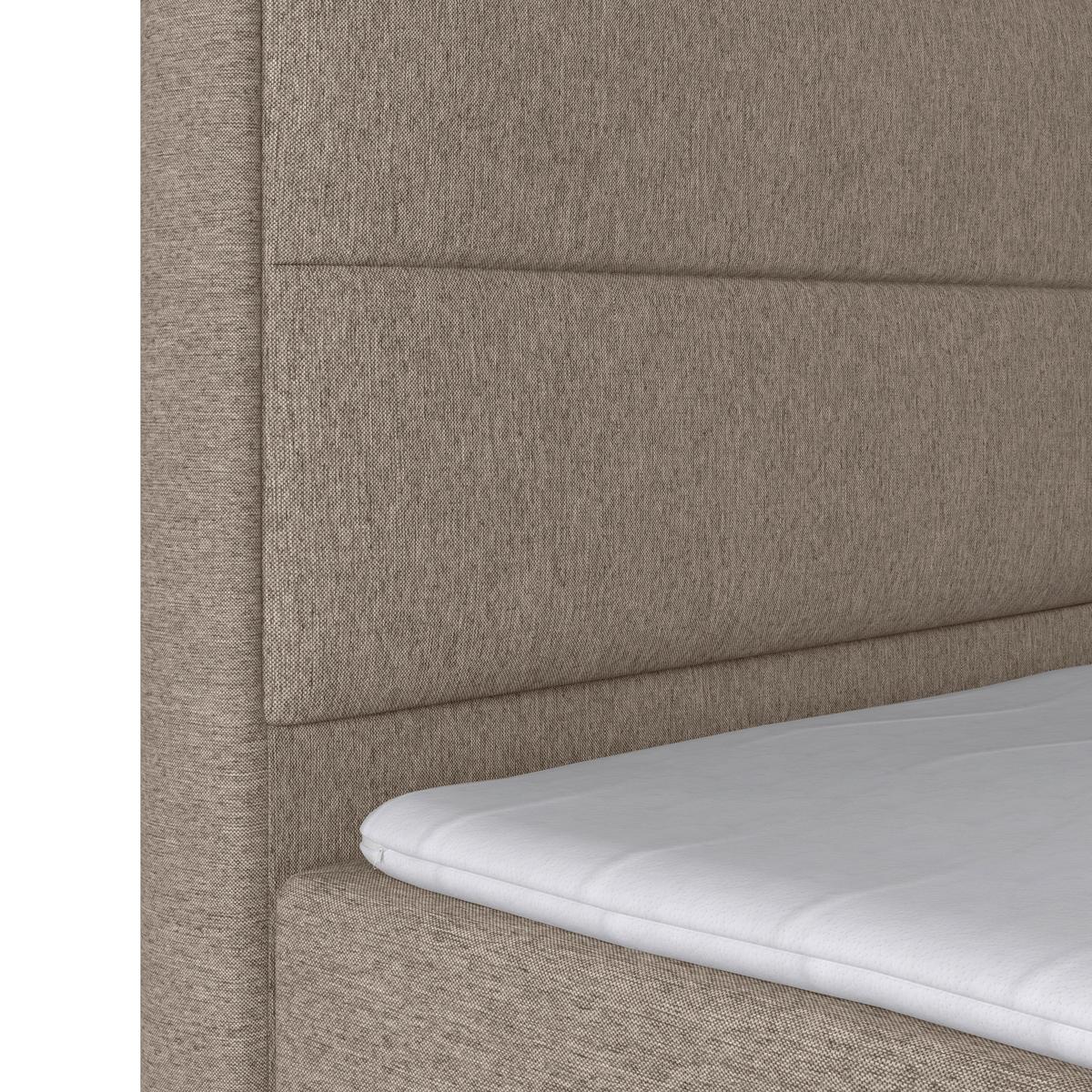 Boxspringbett Palermo ca. 180x200 cm Naturfarben - Beige, MODERN, Holz/Holzwerkstoff (180/200cm) - MID.YOU