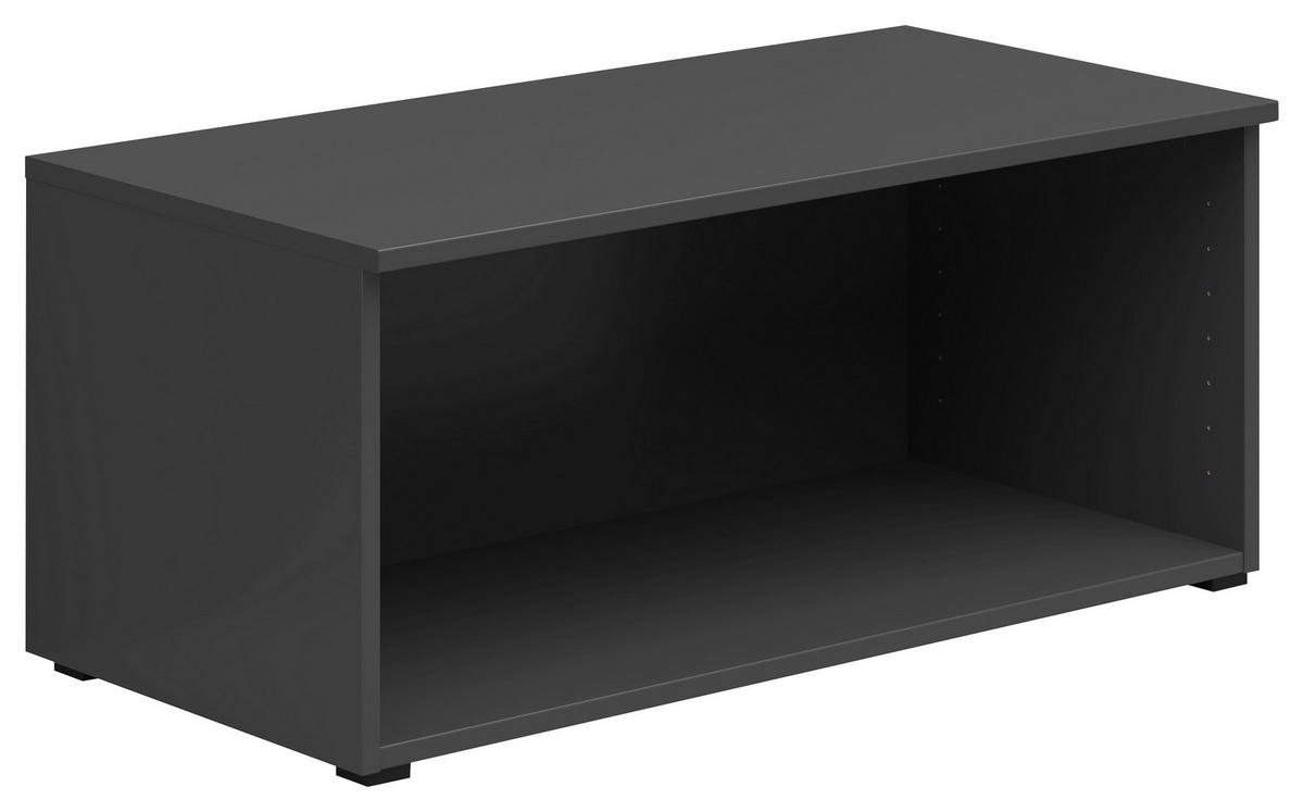 Regalaufsatz Multistauraum Graphitfarben - Graphitfarben, Modern, Holzwerkstoff (80/35/40cm) - Premium Living