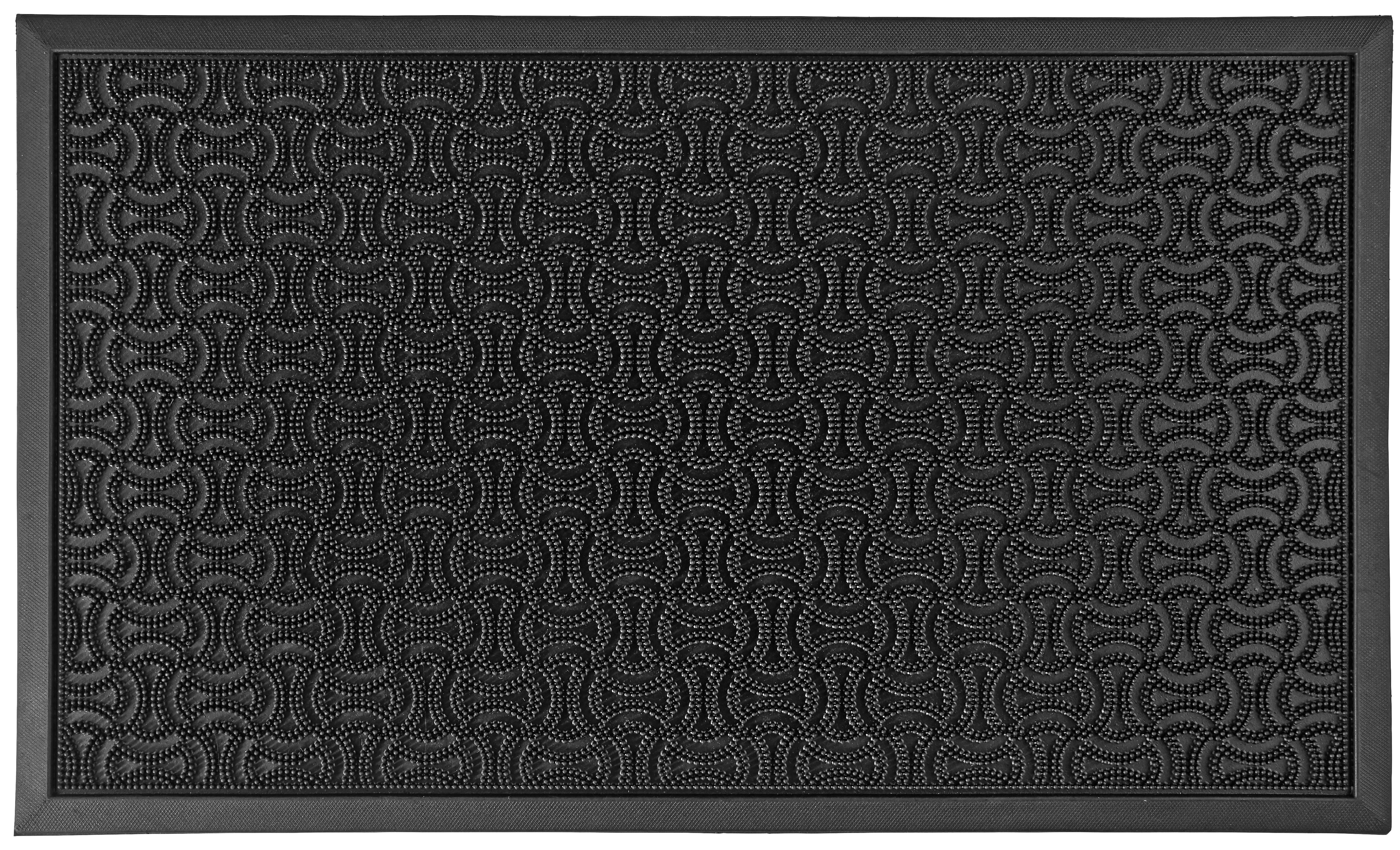 DÖRRMATTA LINUS - svart, plast (60/80cm) - Mömax