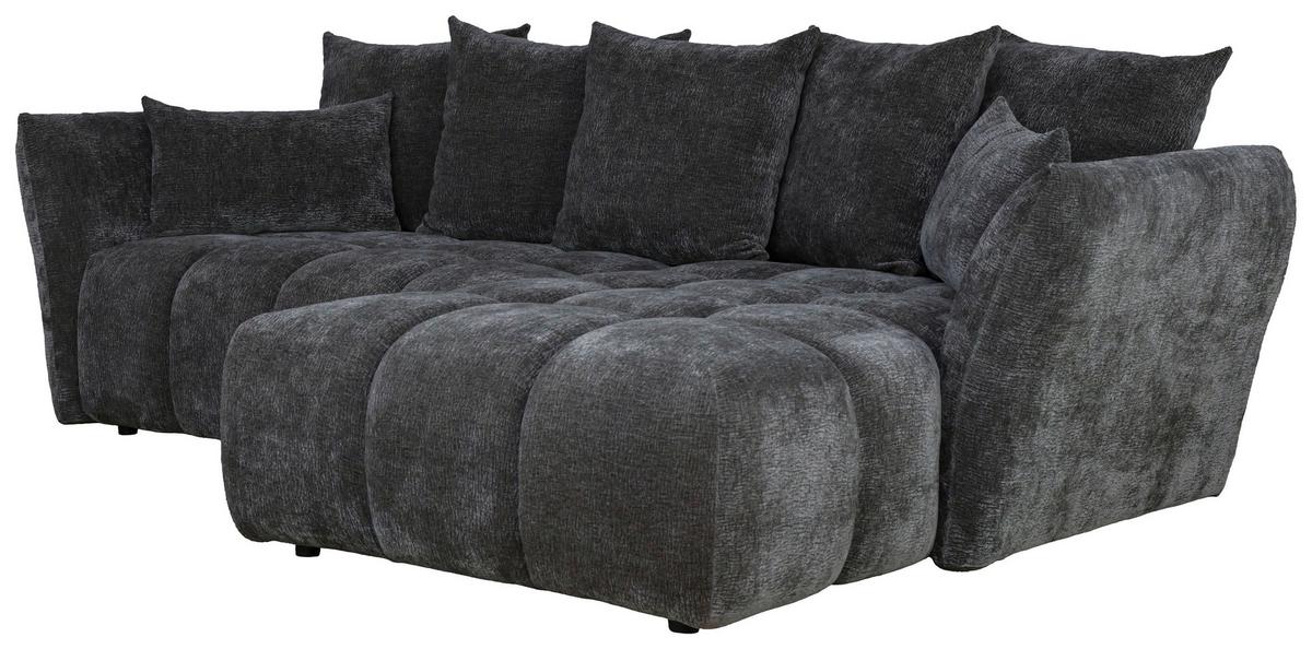 Kutna Garnitura Cammellio - boje grafita/crna, Moderno, tekstil (296/189cm) - Mömax