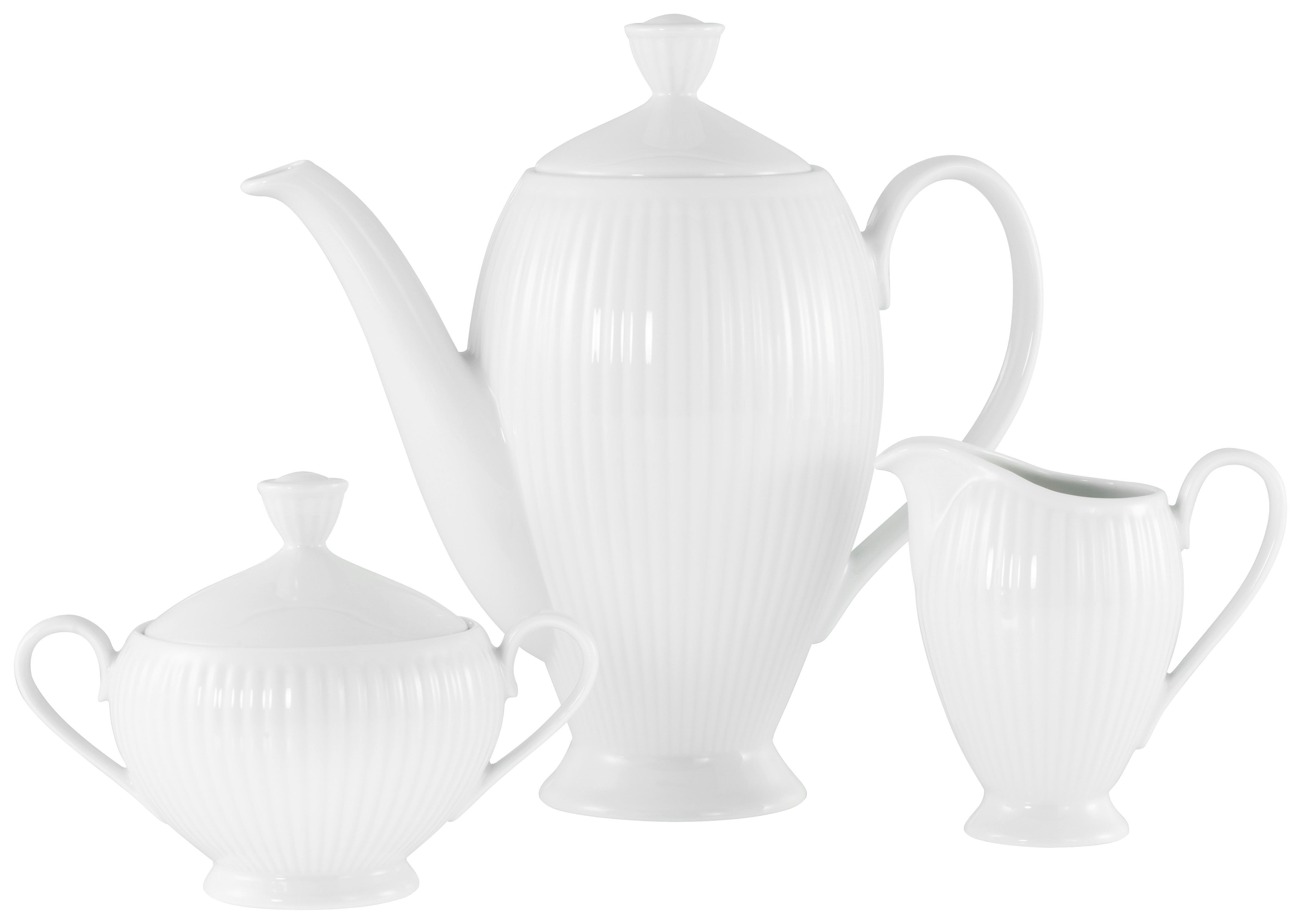 Kavni Servis Valencia, 3-Delni - bela, Design, keramika - Creatable