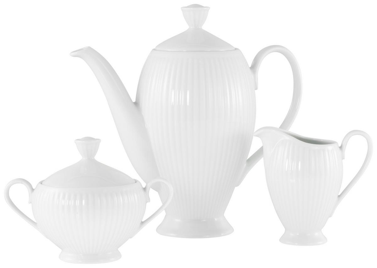 Kavni Servis Valencia, 3-Delni - bela, Design, keramika - Creatable