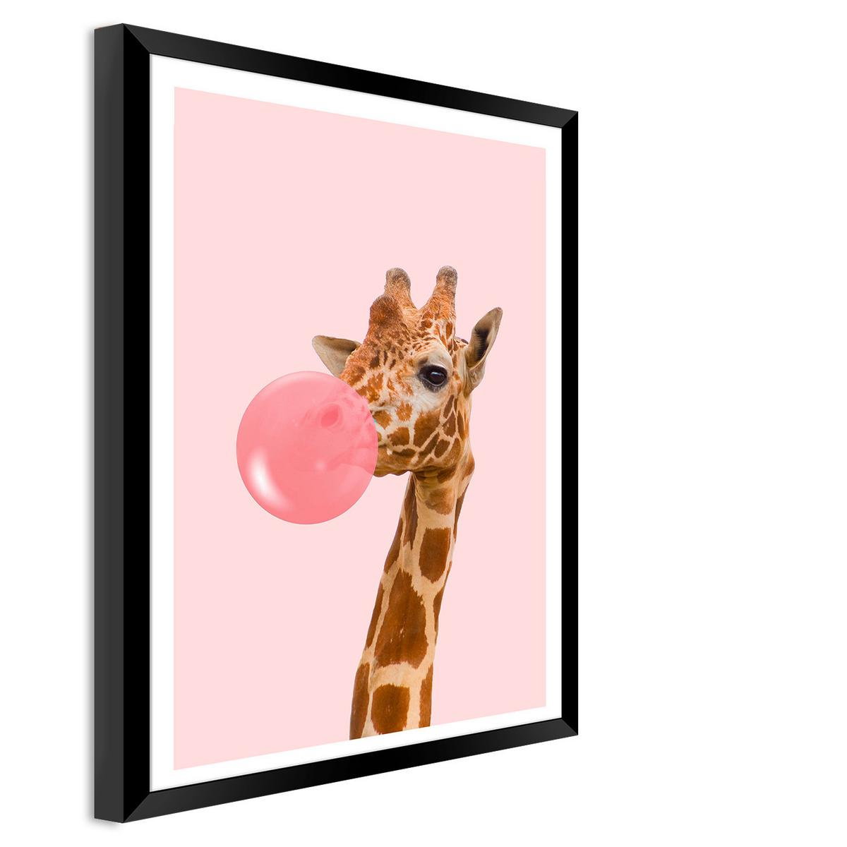 Bild Vous ca. 30x40cm - Braun/Rosa, Holzwerkstoff/Papier (30/40cm) - Modern Living
