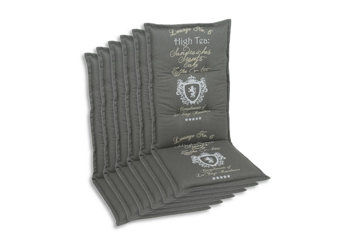 ZESTAW PODUSZEK NA FOTELE 2945 - szary, Basics, tkanina (50/7/120cm) - Mömax