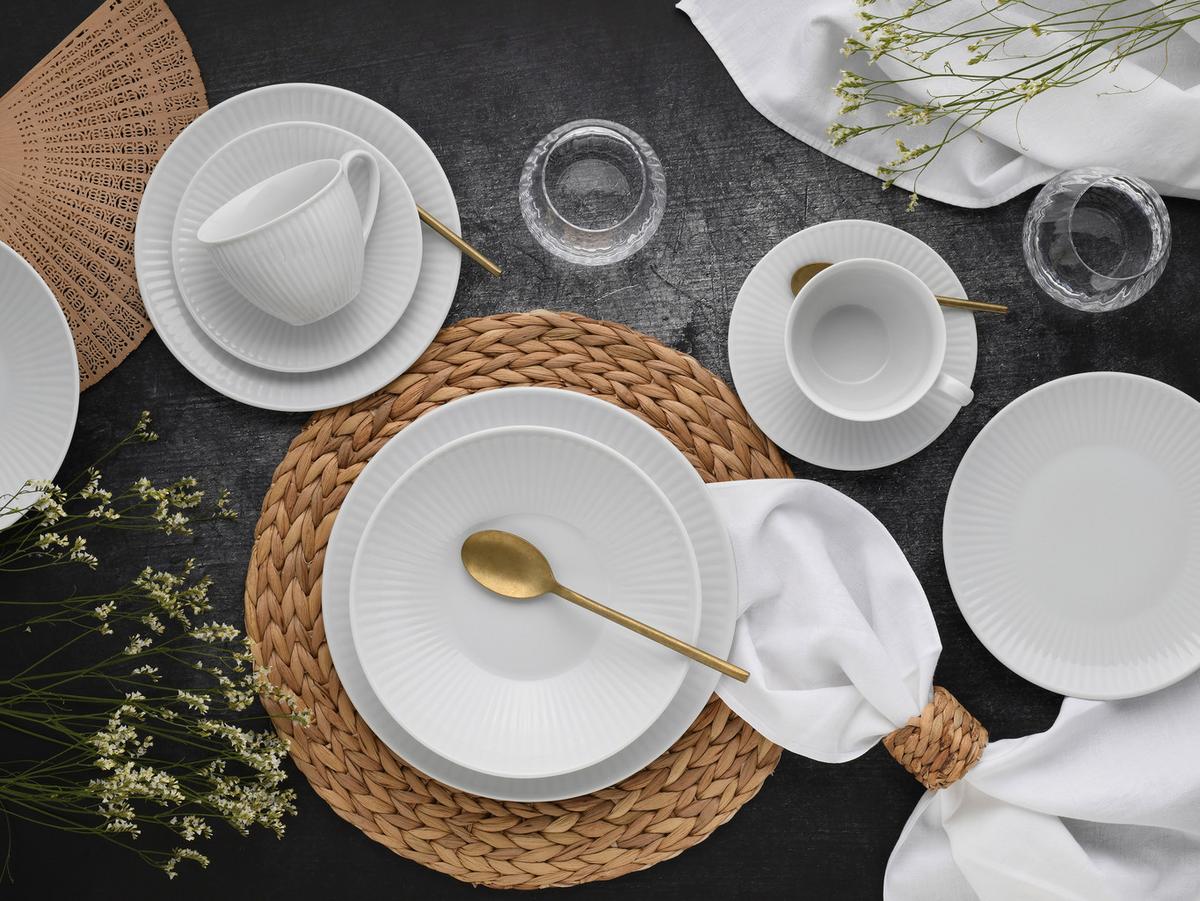 Kombinirani Servis Valencia, 30-Delni - bela, Design, keramika - Creatable