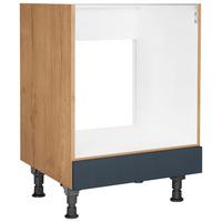Herdumbauschrank Easytouch Blau - Blau/Eichefarben, MODERN, Holzwerkstoff (60,0/87,0/56,0cm) - Nobilia