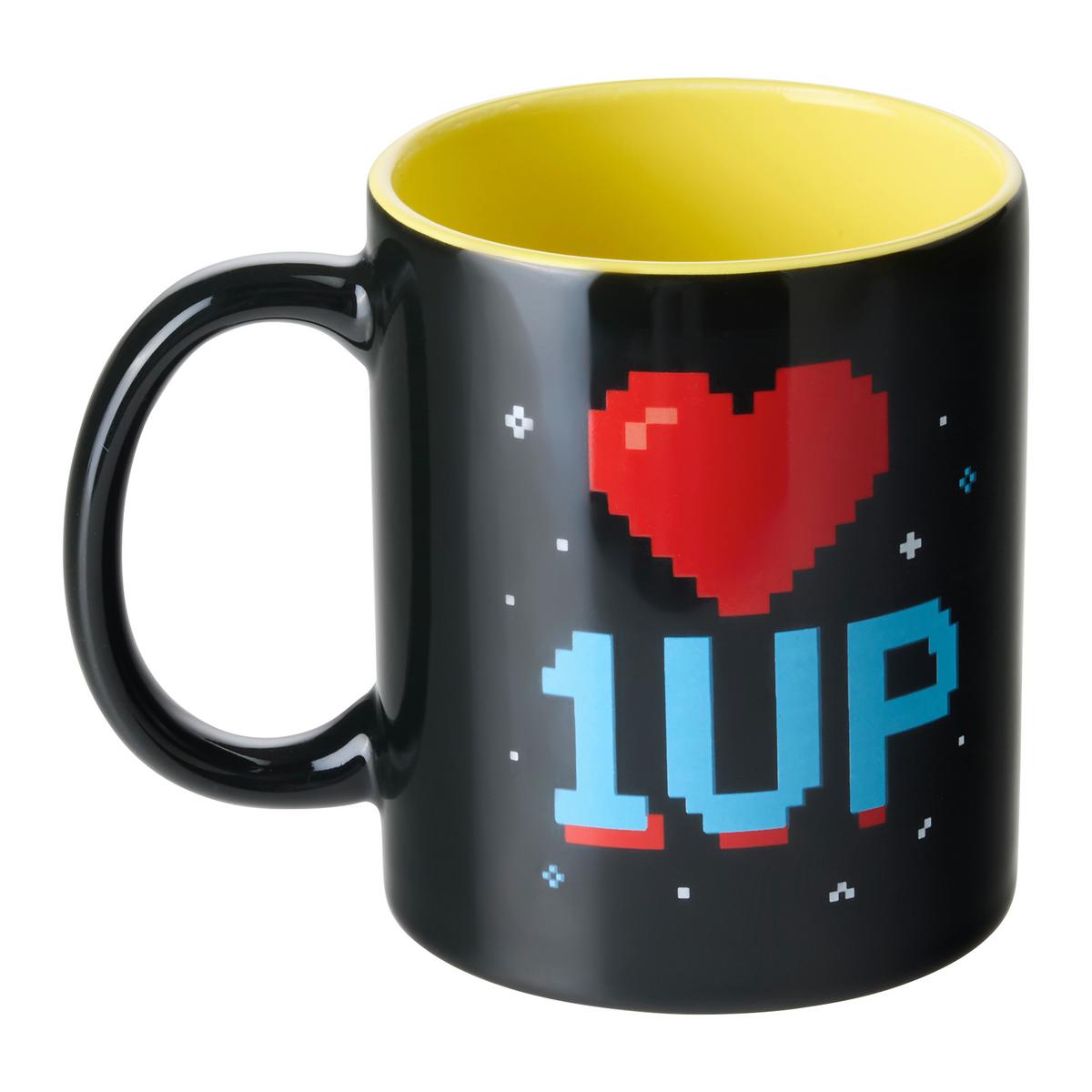 Kaffeebecherset Nerdy diverse Sprüche - Multicolor/Schwarz, MODERN, Keramik (8/9.5/12cm)