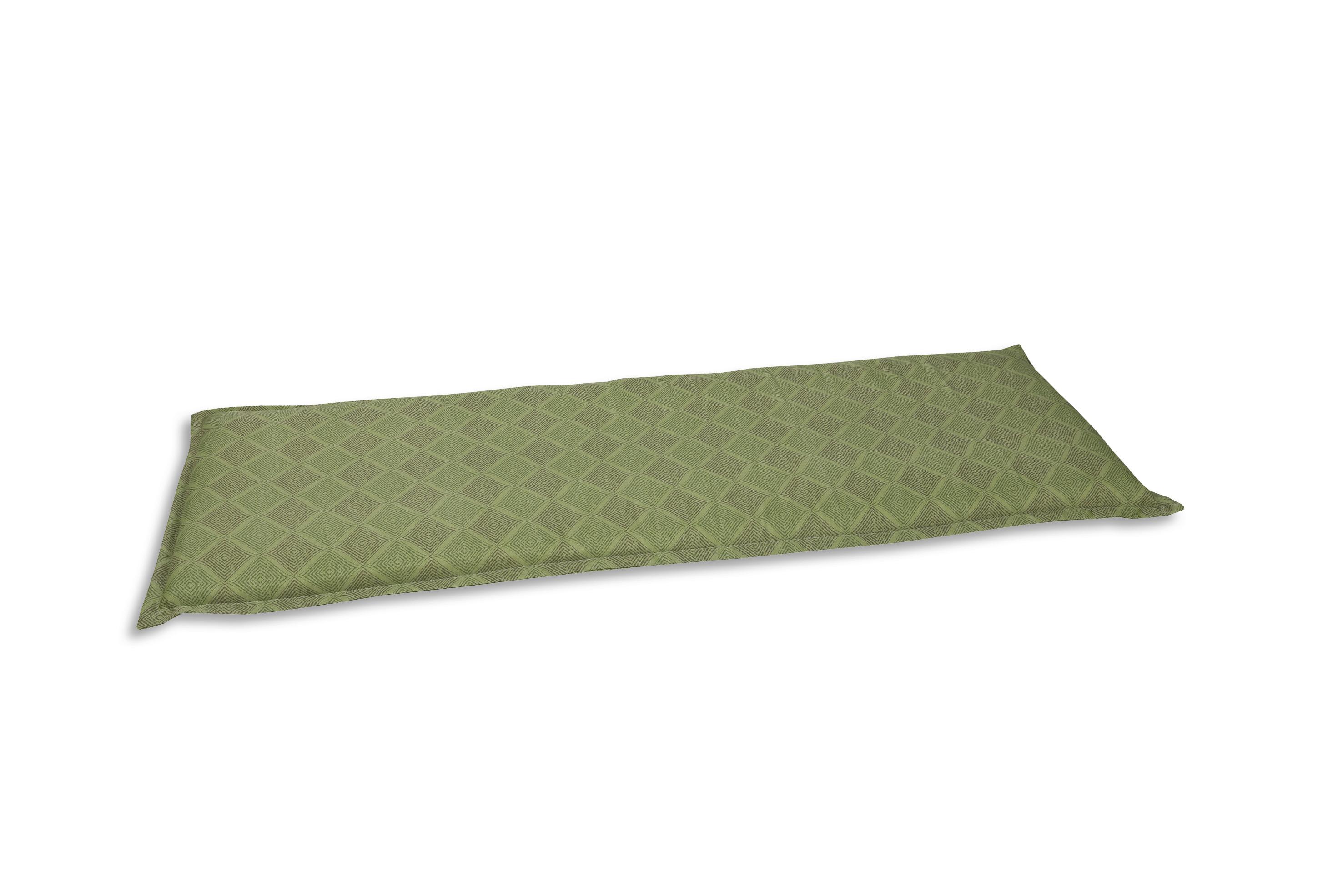 Bankauflage Grün ca. 146x6x48 cm - Grün, Basics, Textil (146/6/48cm)