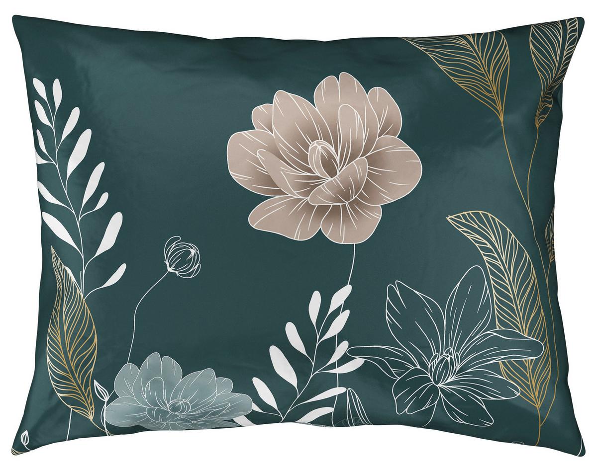 Bettwäscheset Nala - Grün, Romantik / Landhaus, Textil (160/210cm) - Modern Living