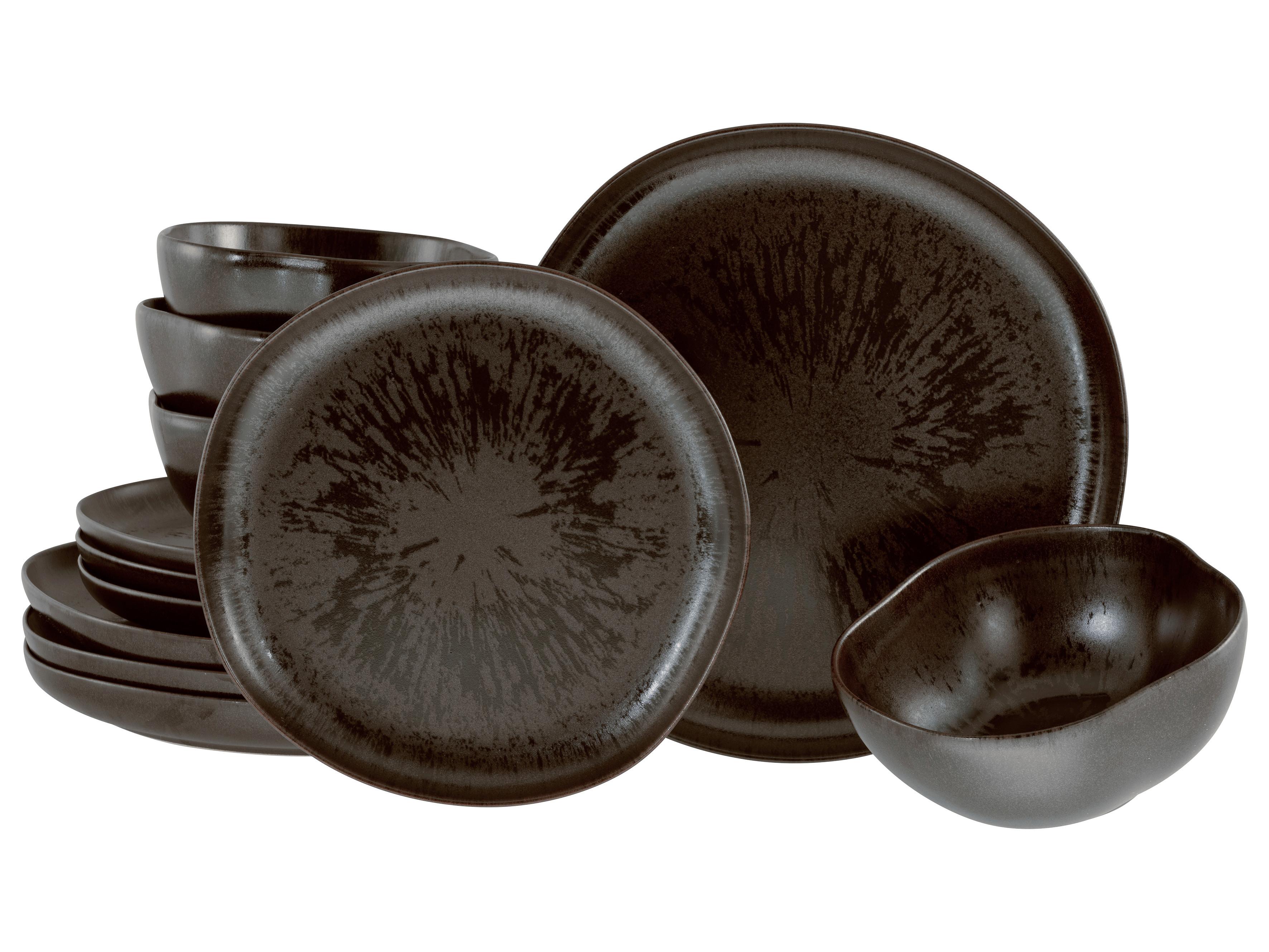 Jedilni Servis Natura Organic Rusty, 12-Delni - Trend, keramika - Creatable