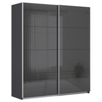 DULAP USI CULISANTE FELDKIRCH - antracit/antracit lucios intens, Modern, sticlă/material pe bază de lemn (181/210/62cm)